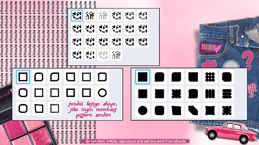 CUSTOM PATTERN (DOWNLOAD GAMBAR DAN KIRIM KE AKU)